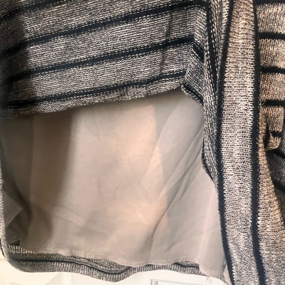 Chic silver and black sparkling striped sweater dress! - Picture 6 of 7